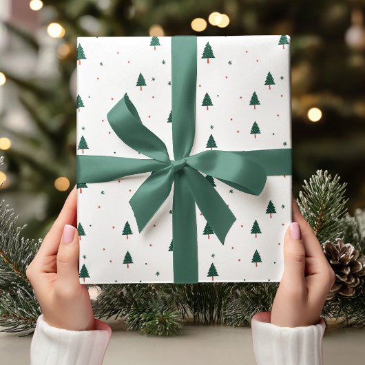 Minimalistische kerstboom cadeaupapier