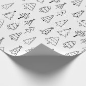 Minimalistische kerstboom cadeaupapier (Hoek)