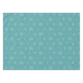 Minimalistische kerstboom en sneeuwvlok patroon tafelkleed (Voorkant (Horizontaal))