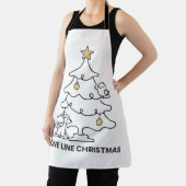 Minimalistische Kerstboom in Eén Lijn Schort (Insitu)
