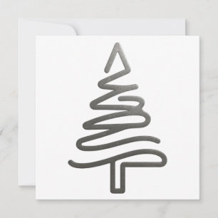MINIMALISTISCHE KERSTBOOM KAART