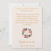 Minimalistische kerstboom Kaart geometrisch ontwer (Achterkant)