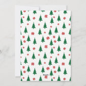 Minimalistische Kerstboom Kaarten met Vrolijk Kers (Achterkant)