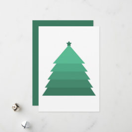 Minimalistische Kerstboom Kerstkaart