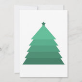 Minimalistische Kerstboom Kerstkaart (Voorkant)