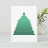 Minimalistische Kerstboom Kerstkaart (Staand voorkant)