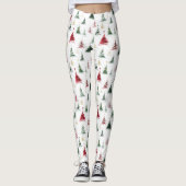 Minimalistische Kerstboom Leggings (Voorkant)