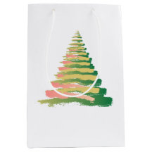 Minimalistische Kerstboom met penseelstreken