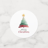 Minimalistische Kerstboom Patronen Confetti (Kleine voorkant)