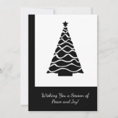 Minimalistische Kerstboom Zakelijke Kerstkaart (Voorkant)