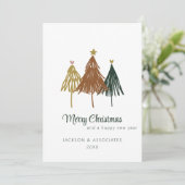 Minimalistische kerstboom | Zakelijke vakantie Kaa Kaart (Staand voorkant)