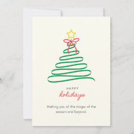 Minimalistische Kerstboom Zalig Kerstfeest Kaart