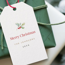 Minimalistische Kerstcadeautag | Elegant Cadeaulabel
