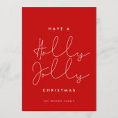 Minimalistische kerstcadeautjes voor Holly Jolly Feestdagenkaart (Voorkant)