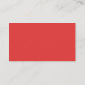 Minimalistische Kerstelf Visitekaartje (Achterkant)