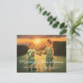 Minimalistische kerstfoto briefkaart (Staand voorkant)