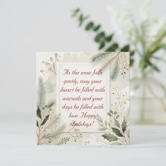 Minimalistische Kerstkaart (Staand voorkant)