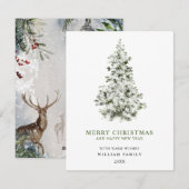 Minimalistische Kerstkaart (Voorkant / Achterkant)