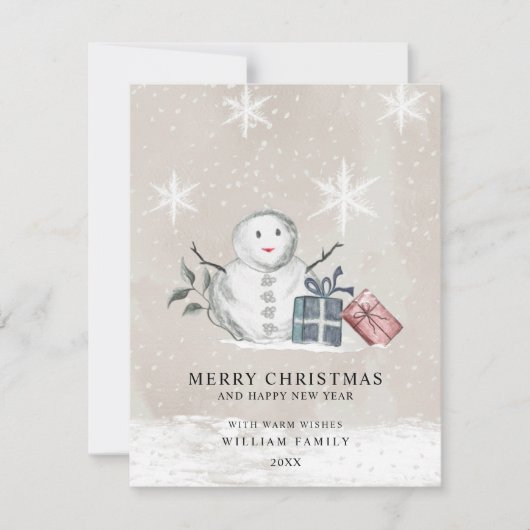 Minimalistische Kerstkaart (Voorkant)