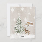 Minimalistische Kerstkaart (Achterkant)