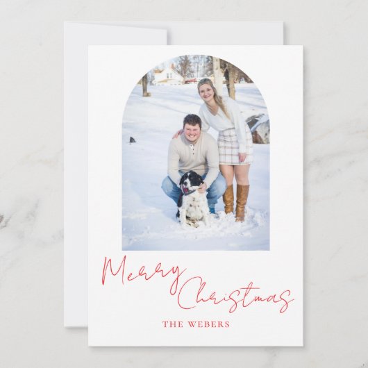 Minimalistische kerstkaart (Voorkant)
