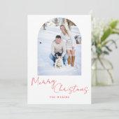 Minimalistische kerstkaart (Staand voorkant)