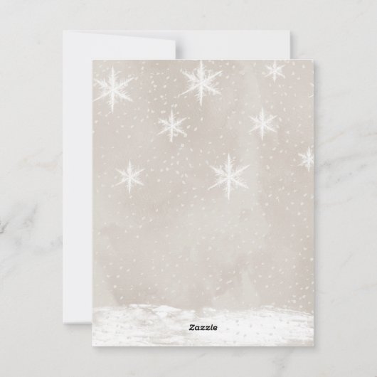 Minimalistische Kerstkaart (Achterkant)