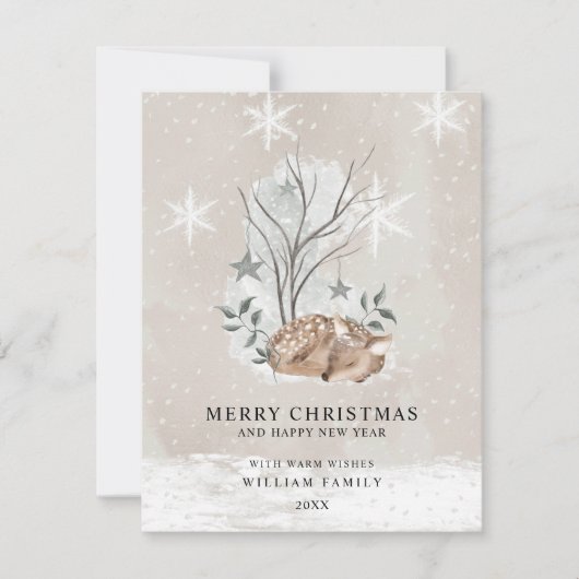 Minimalistische Kerstkaart (Voorkant)