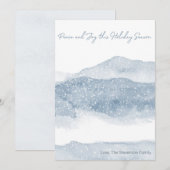 MINIMALISTISCHE KERSTKAART | Berglandschap Schilde (Voorkant / Achterkant)