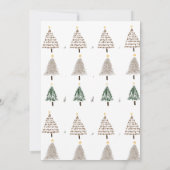 Minimalistische kerstkaart kaart (Achterkant)
