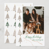 Minimalistische kerstkaart kaart (Voorkant / Achterkant)