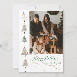 Minimalistische kerstkaart kaart