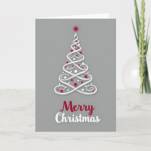 Minimalistische kerstkaart kaart (Voorkant)