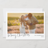 Minimalistische kerstkaart met foto | Kerstkaart Kaart (Voorkant)