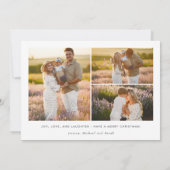 Minimalistische kerstkaart met foto | Kerstkaart Kaart (Achterkant)