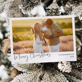 Minimalistische kerstkaart met foto | Kerstkaart Kaart
