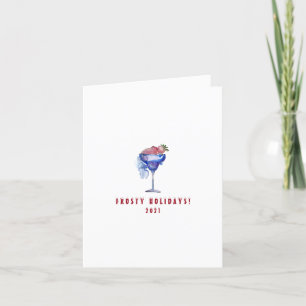 Minimalistische Kerstkaart met Frosty Holidays Coc Feestdagen Kaart