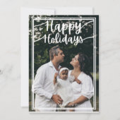 Minimalistische kerstkaart met sjabloon voor famil (Voorkant)