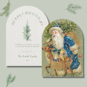 Minimalistische Kerstkaart van Sinterklaas