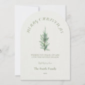 Minimalistische Kerstkaart van Sinterklaas (Voorkant)