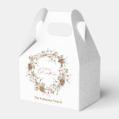 Minimalistische kerstkrans bedankdoosjes (Achterkant)