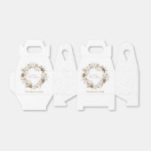 Minimalistische kerstkrans bedankdoosjes (Uitgevouwen)