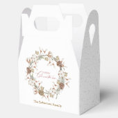 Minimalistische kerstkrans bedankdoosjes (Geopend)