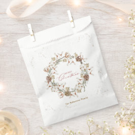 Minimalistische kerstkrans bedankzakje