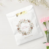 Minimalistische kerstkrans bedankzakje (Gezegeld)