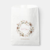 Minimalistische kerstkrans bedankzakje (Voorkant)