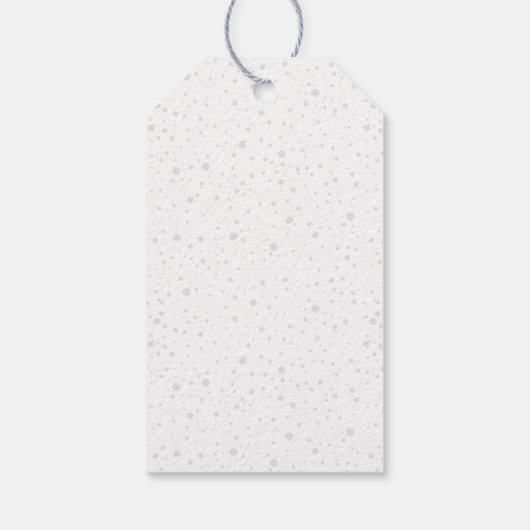 Minimalistische kerstkrans cadeaulabel (Achterkant)