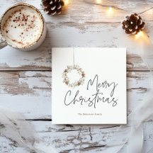 Minimalistische kerstkrans