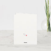 Minimalistische Kerstkrans Kaart (Achterkant)