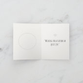 Minimalistische Kerstkrans Kaart (Binnen)